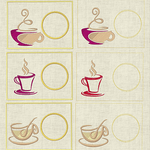 Stickdatei Kaffee Mug Rug Set 133 Untersetzer - Sewando