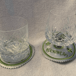 Stickdatei Untersetzer Bierdeckel Weinglas ITH offene Form Set 125 Glasmanschette - Sewando