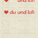 Stickdatei  du und ich Hülle ITH Geschenk Valentinstag 657