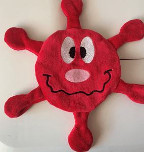 Stickdatei Sonne In the Hoop Geburt Schnuffeltuch 666 Virus Willi - Sewando