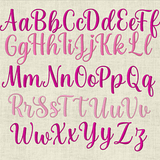 Stickdatei Schrift mit Herzen " In Love 3 " ca. 50mm / 1,9685 inch  Set 641 Schönschrift Maschinenstickerei  Herz