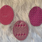 Stickdatei Ostern Anhänger In the Hoop, Hase, Osterei, Baumbehang 333 - Sewando