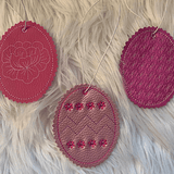 Stickdatei Ostern Anhänger In the Hoop, Hase, Osterei, Baumbehang 333 - Sewando