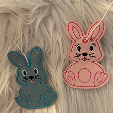 Stickdatei Ostern Anhänger In the Hoop, Hase, Osterei, Baumbehang 333 - Sewando