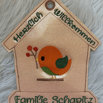 Stickdatei Türschild Bin im Garten Set 699 - Sewando