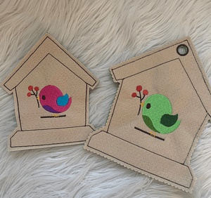 Stickdatei Türschild Bin im Garten Set 699 - Sewando