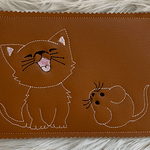 Stickdatei Mug Rug Mauspad Katze und Maus Set 711 - Sewando