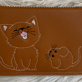 Stickdatei Mug Rug Mauspad Katze und Maus Set 711 - Sewando