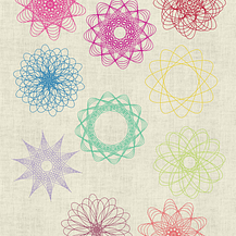 Stickdatei Zirkel Blumen Set 712 - Sewando