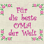 Stickdatei Schokohülle Danke Set 715 - Sewando