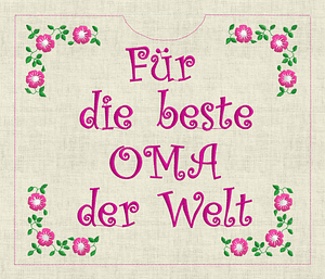 Stickdatei Schokohülle Danke Set 715 - Sewando
