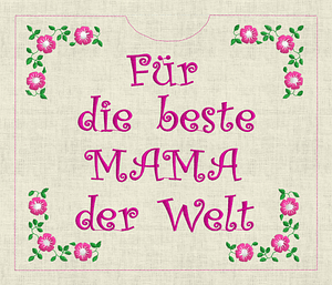 Stickdatei Schokohülle Danke Set 715 - Sewando