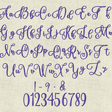 Stickdatei Schrift Schönschrift Set 720