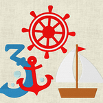 Stickdatei Schrift Maritim Set 111 - Sewando