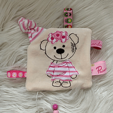 Stickdatei Schnullertuch Girl und Boy Teddy Set 731 - Sewando