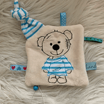 Stickdatei Schnullertuch Girl und Boy Teddy Set 731 - Sewando