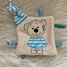 Stickdatei Schnullertuch Girl und Boy Teddy Set 731 - Sewando