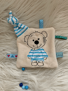 Stickdatei Schnullertuch Girl und Boy Teddy Set 731 - Sewando