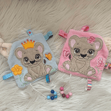 Stickdatei Schnullertuch Löwe Applikation Set 736 - Sewando