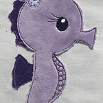 Stickdatei Doodle Seepferdchen 2 Applikation Set 739 - Sewando