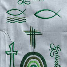 Stickdatei Kirche Taufe Gotteslob Kommunion 579 - Sewando