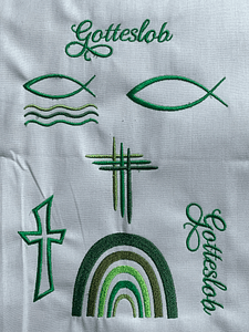 Stickdatei Kirche Taufe Gotteslob Kommunion 579 - Sewando