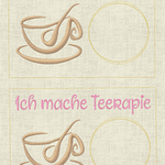Stickdatei In the Hoop Tee Mug Rug Tassenteppich Set 133b - Sewando