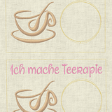 Stickdatei In the Hoop Tee Mug Rug Tassenteppich Set 133b - Sewando