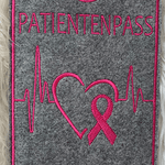 Stickdatei Patientenpass Krebs Regenbogen Set 743 - Sewando