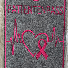 Stickdatei Patientenpass Krebs Regenbogen Set 743 - Sewando