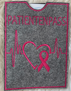 Stickdatei Patientenpass Krebs Regenbogen Set 743 - Sewando