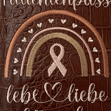 Stickdatei für Krebs Erkrankte Brustkrebs Regenbogen Schleife lebe liebe kämpfe Set 746 - Sewando