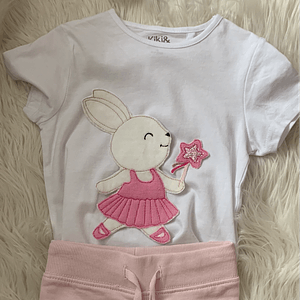 Stickdatei Doodle Hase Applikation Set 750 Ostern Ballerina - Sewando