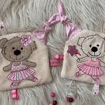Stickdatei Schnullertuch Ballerina Teddy Bär Set 751 - Sewando
