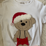 Stickdatei Doodle Teddy Bär Weihnachten Applikation Set 752 - Sewando