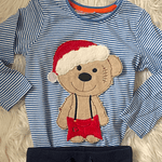 Stickdatei Doodle Teddy Bär Weihnachten Applikation Set 752 - Sewando