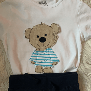 Stickdatei Doodle Teddy Bär Applikation Set 731 - Sewando