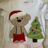 Stickdatei Doodle Teddy Bär Weihnachten Applikation Set 752 - Sewando