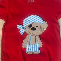 Stickdatei Doodle Teddy Pirat Applikation Set 751 - Sewando