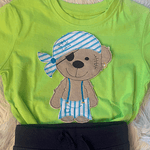 Stickdatei Doodle Teddy Pirat Applikation Set 751 - Sewando