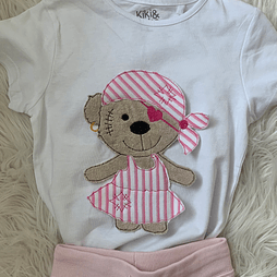 Stickdatei Doodle Teddy Pirat Applikation Set 751 - Sewando
