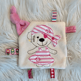 Stickdatei Teddy Pirat Girl und Boy Knistertuch, Schnullertuch Set 751 - Sewando