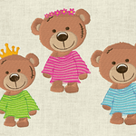 Stickdatei Teddy Set 552 Teddybär - Sewando