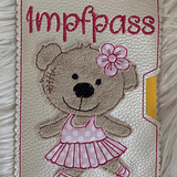 Stickdatei Teddy Ballerina Tänzerin U-Heft Impfpass Set 751 - Sewando