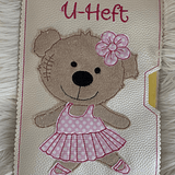 Stickdatei Teddy Ballerina Tänzerin U-Heft Impfpass Set 751 - Sewando