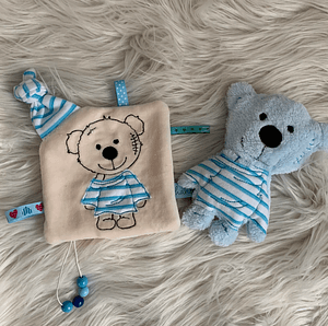 Stickdatei Teddy Boy Geschenkset zur Geburt In the Hoop Set 755 - Sewando