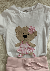 Stickdatei Teddy Ballerina Geschenkset zur Geburt In the Hoop Set 755 - Sewando