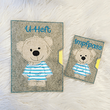 Stickdatei Teddy Boy Geschenkset zur Geburt In the Hoop Set 755 - Sewando
