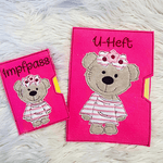 Stickdatei Teddy Girl Geschenkset zur Geburt In the Hoop Set 755 - Sewando