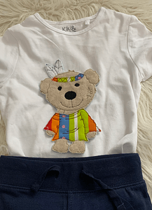 Stickdatei Teddy Indianer Geschenkset Geburt In the Hoop Set 755 - Sewando
